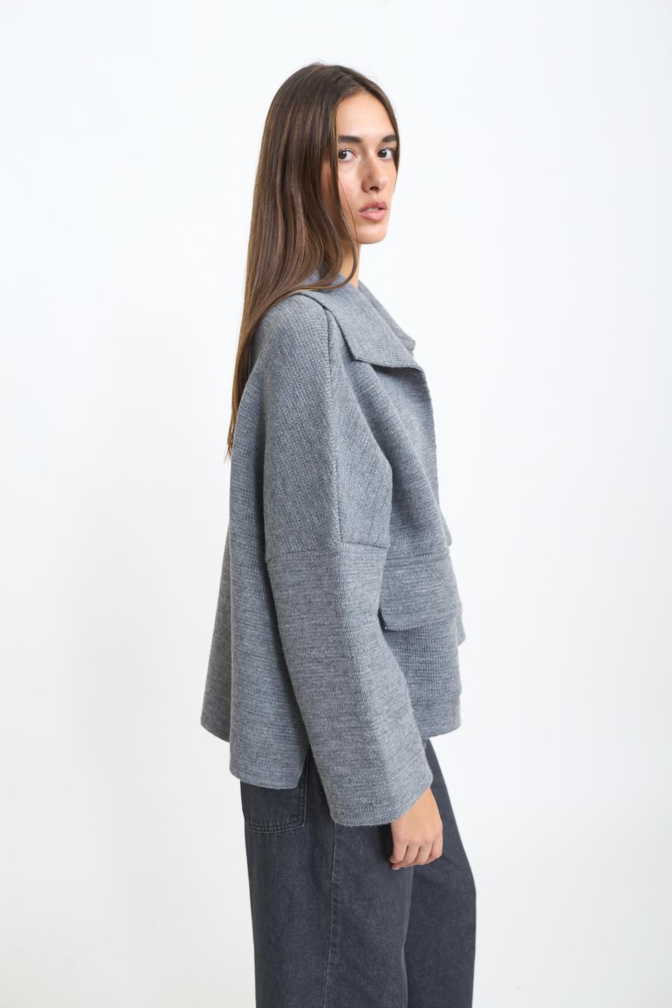 Caban tasche pattina grigio - Autunno - Inverno 2025 | Brend