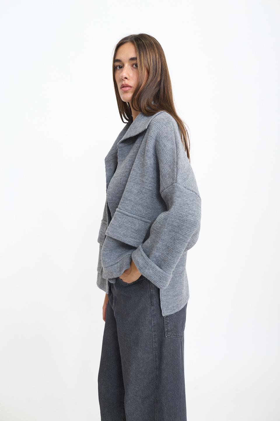 Caban tasche pattina grigio - Autunno - Inverno 2025 | Brend