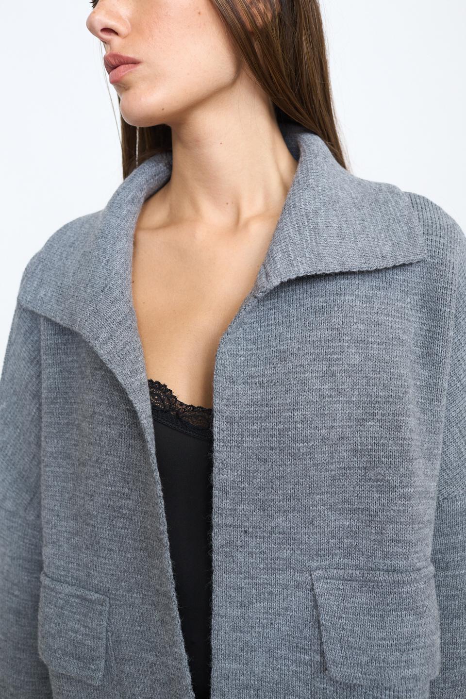 Caban tasche pattina grigio - Autunno - Inverno 2025 | Brend