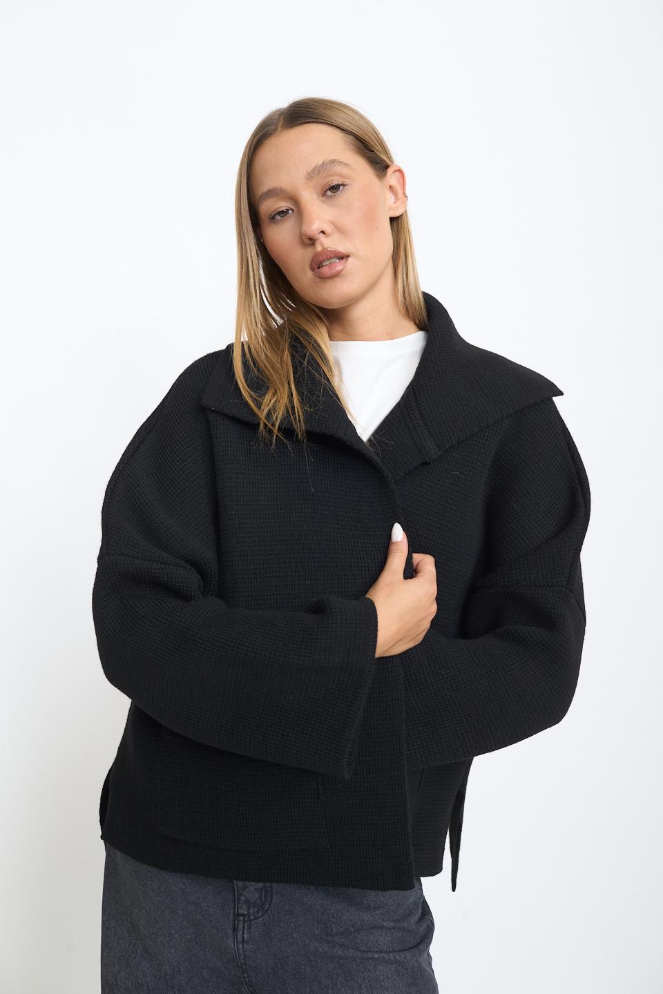 Caban tasche pattina nero - Autunno - Inverno 2025 | Brend