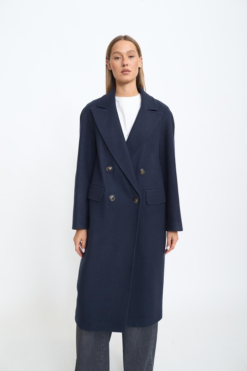 Cappotto doppio petto over blu - Autunno - Inverno 2025 | Brend