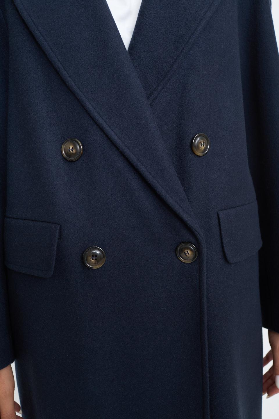 Cappotto doppio petto over blu - Autunno - Inverno 2025 | Brend