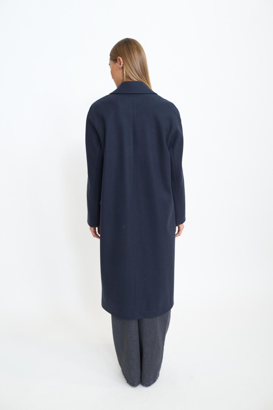 Cappotto doppio petto over blu - Autunno - Inverno 2025 | Brend
