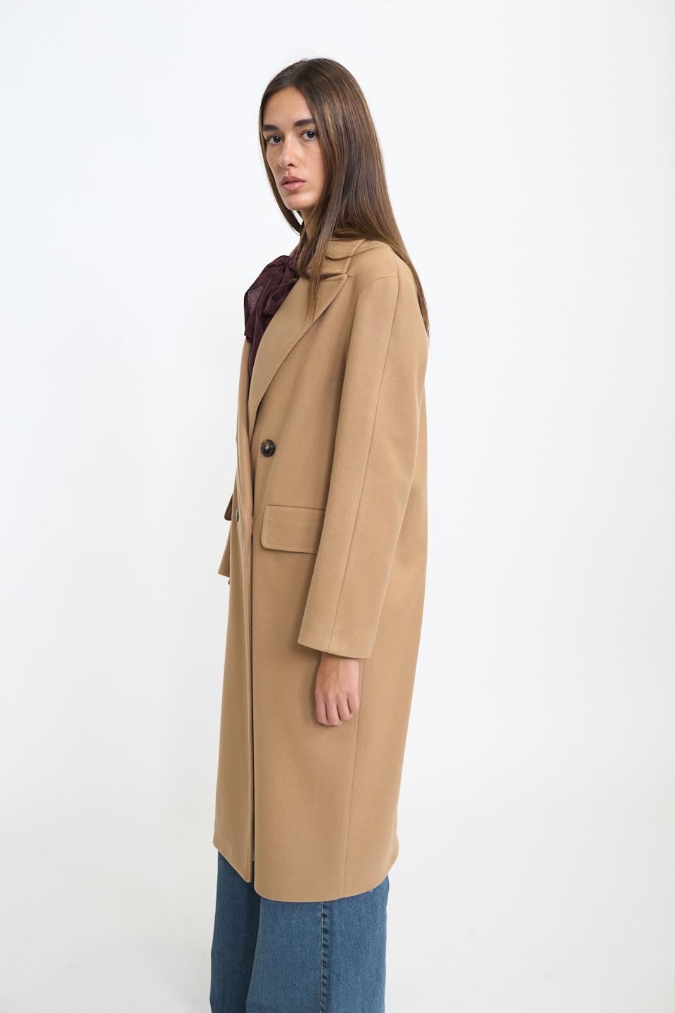 Cappotto doppio petto over cammello - Autunno - Inverno 2025 | Brend