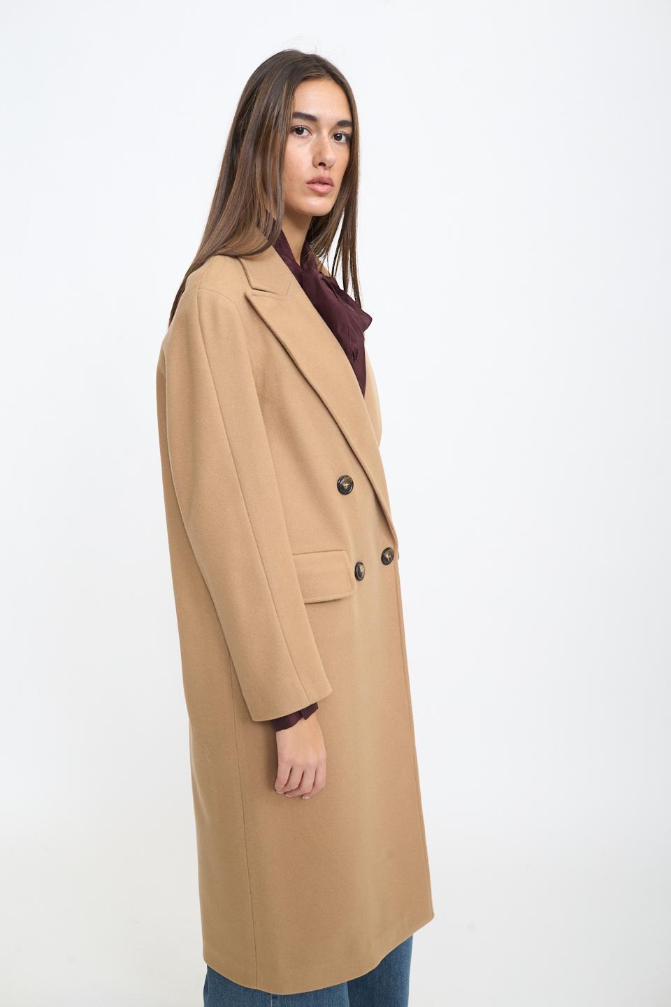 Cappotto doppio petto over cammello - Autunno - Inverno 2025 | Brend