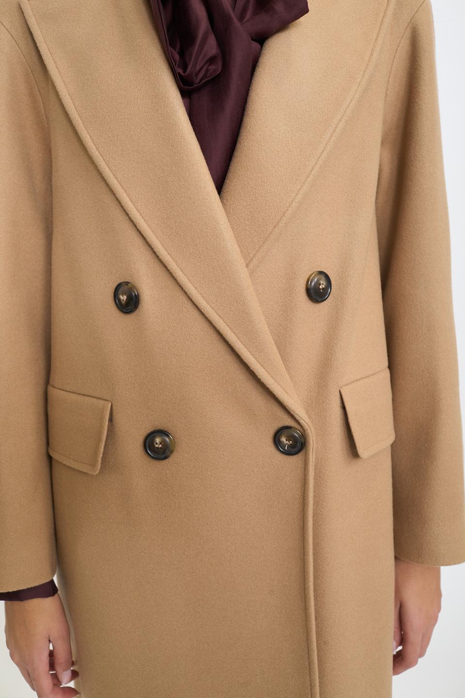 Cappotto doppio petto over cammello - Autunno - Inverno 2025 | Brend