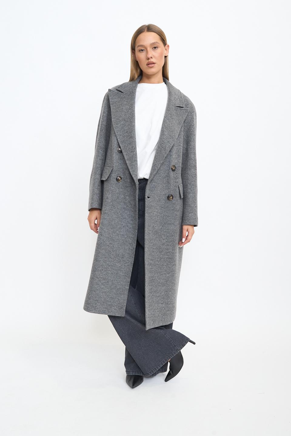 Cappotto doppio petto over grigio - Autunno - Inverno 2025 | Brend