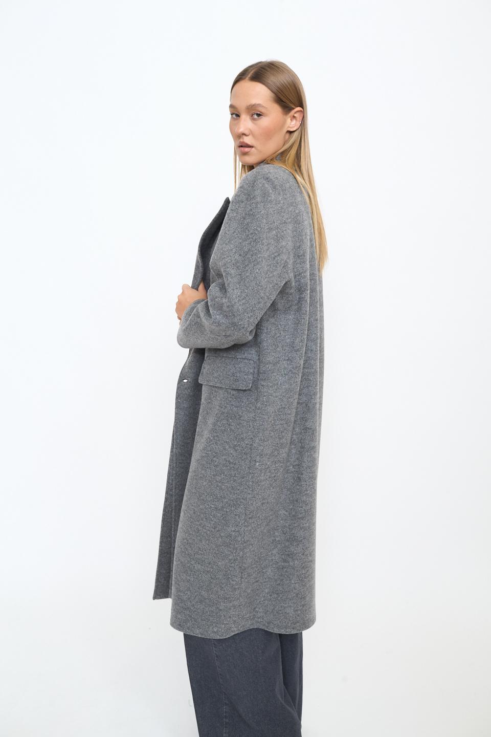 Cappotto doppio petto over grigio - Autunno - Inverno 2025 | Brend