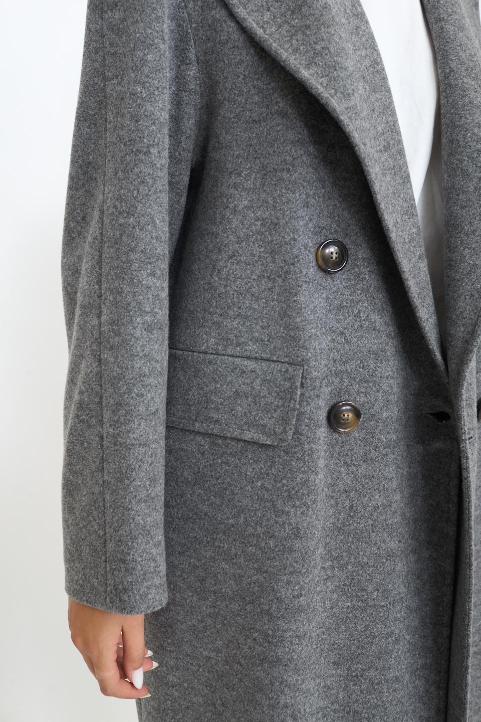 Cappotto doppio petto over grigio - Autunno - Inverno 2025 | Brend