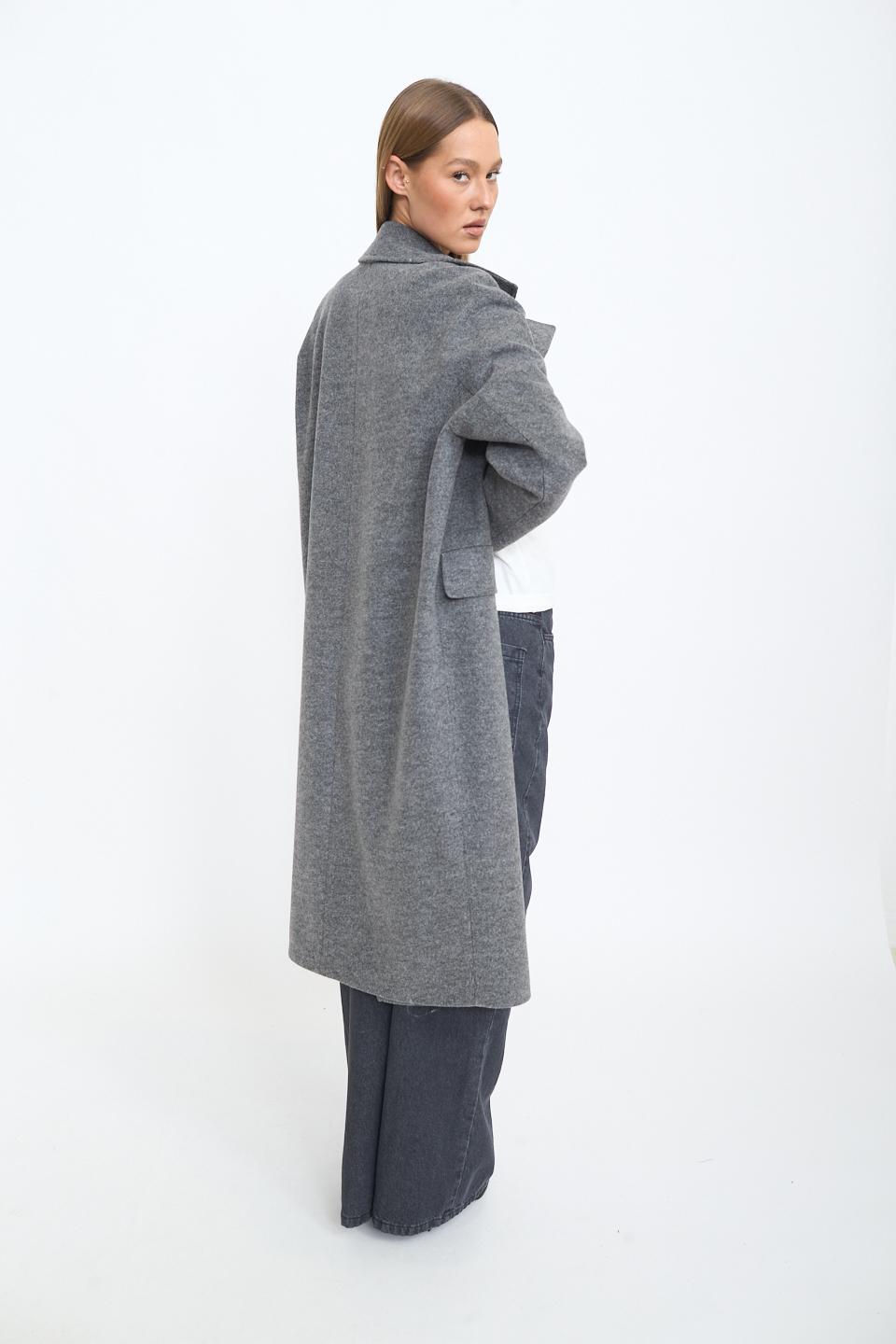 Cappotto doppio petto over grigio - Autunno - Inverno 2025 | Brend