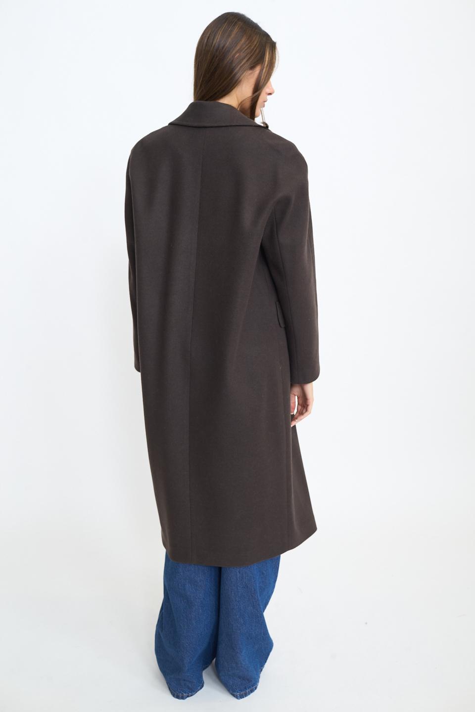 Cappotto doppio petto over moro - Autunno - Inverno 2025 | Brend