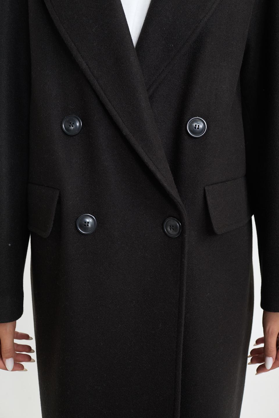 Cappotto doppio petto over nero - Autunno - Inverno 2025 | Brend