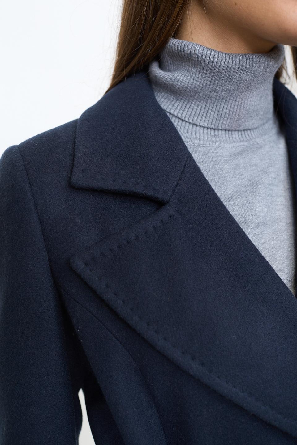 Cappotto doppio petto cinta blu - Autunno - Inverno 2025 | Brend