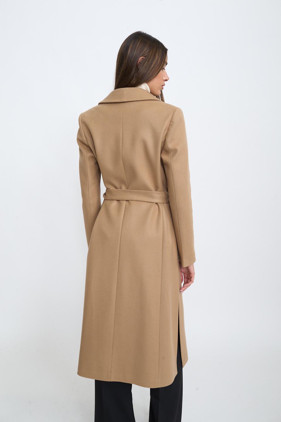 Cappotto doppio petto cinta cammello - Autunno - Inverno 2025 | Brend
