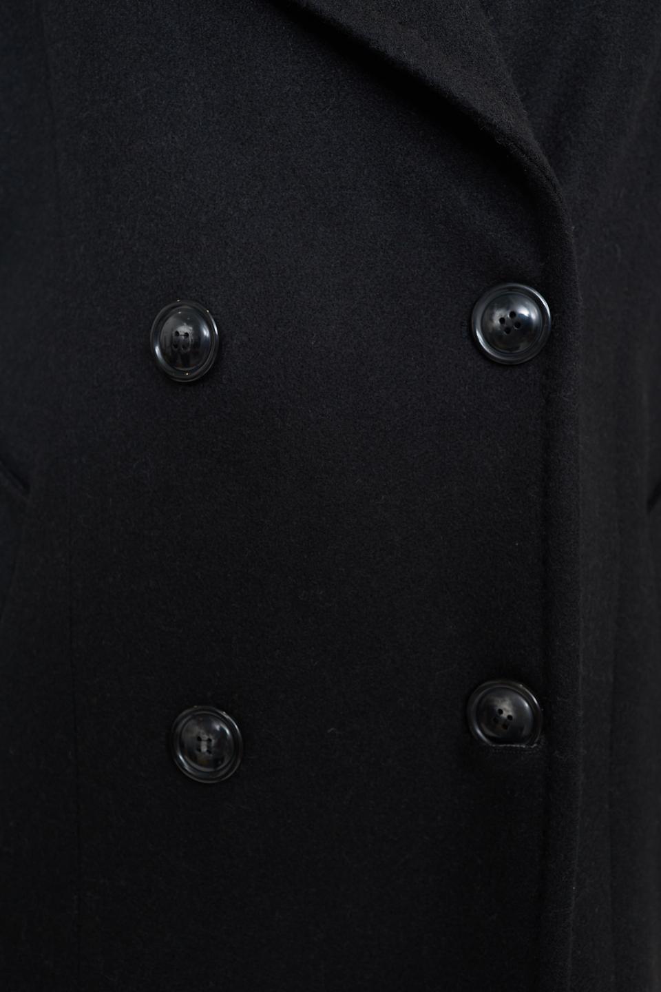 Cappotto doppio petto cinta nero - Autunno - Inverno 2025 | Brend