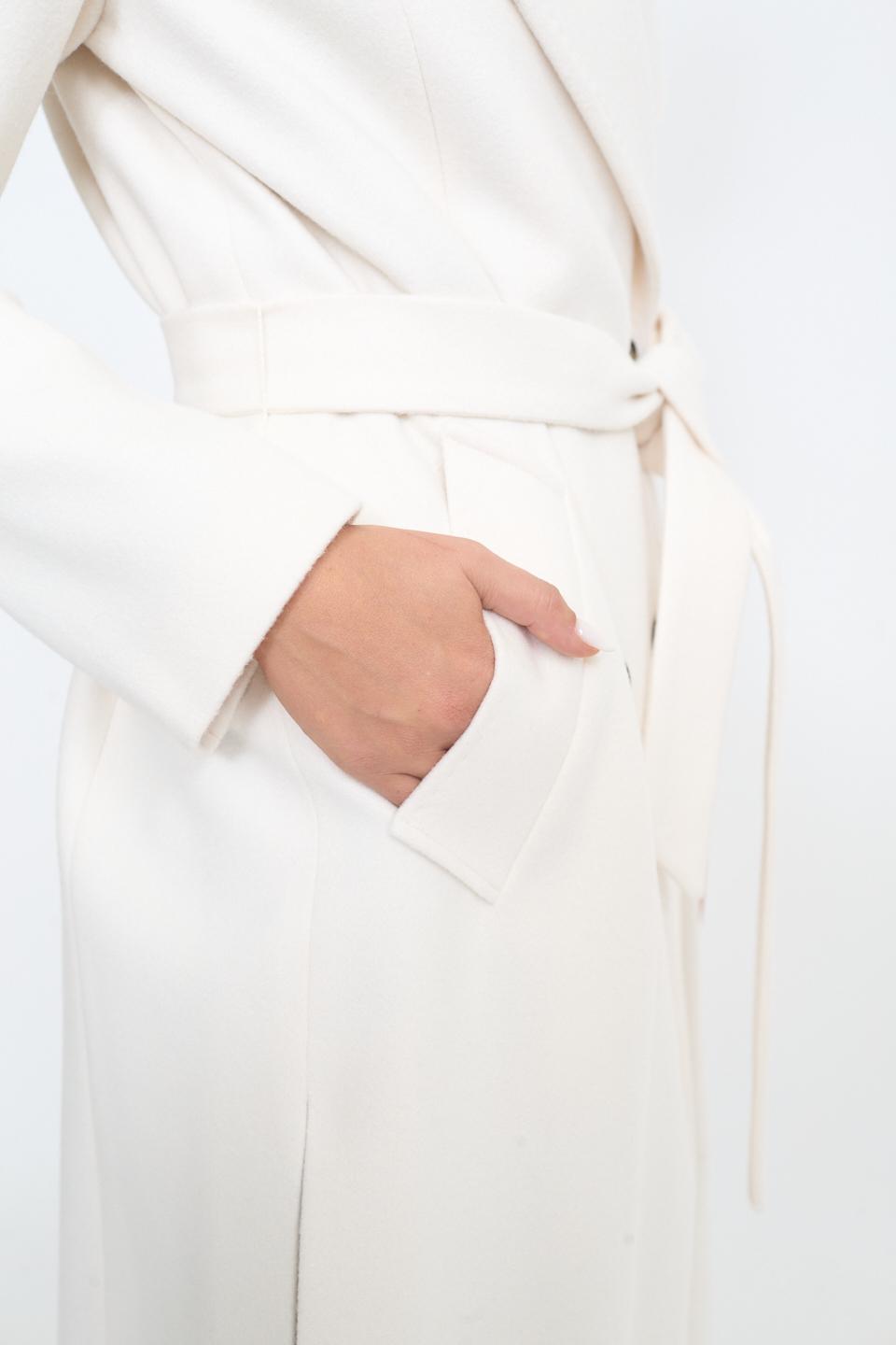 Cappotto doppio petto cinta panna - Autunno - Inverno 2025 | Brend