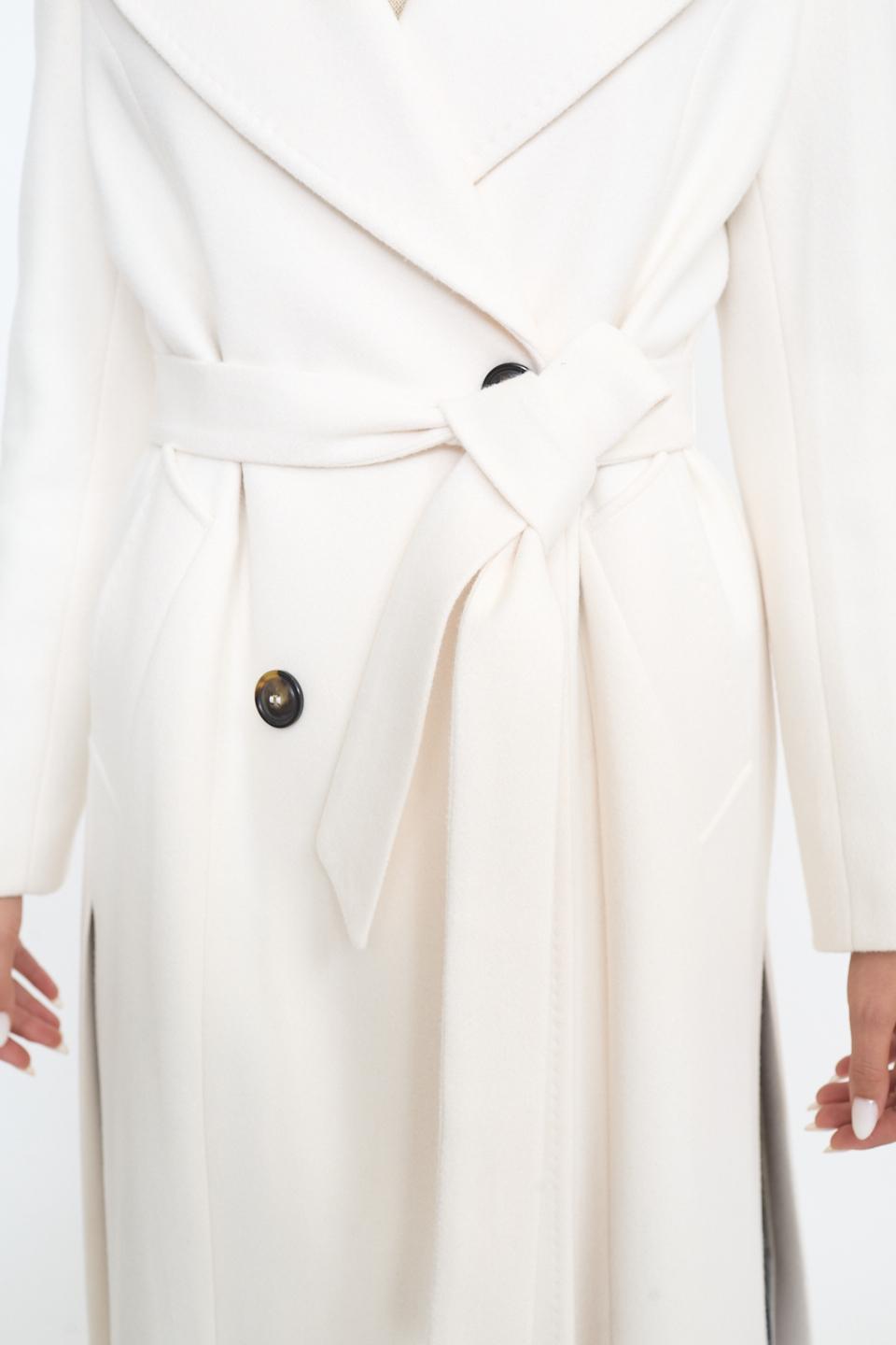 Cappotto doppio petto cinta panna - Autunno - Inverno 2025 | Brend