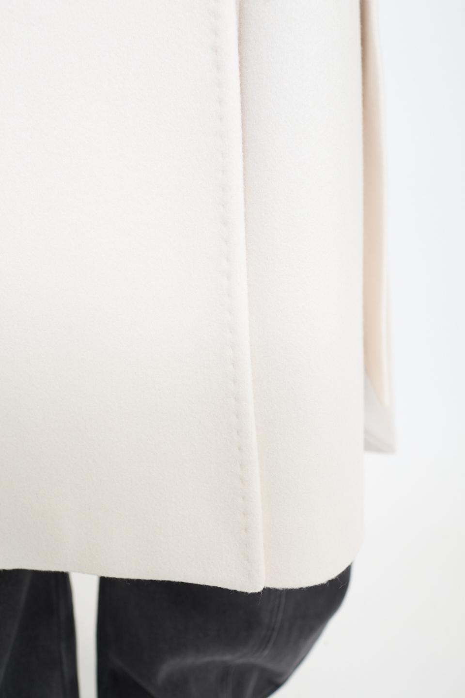 Cappotto doppio petto cinta panna - Autunno - Inverno 2025 | Brend