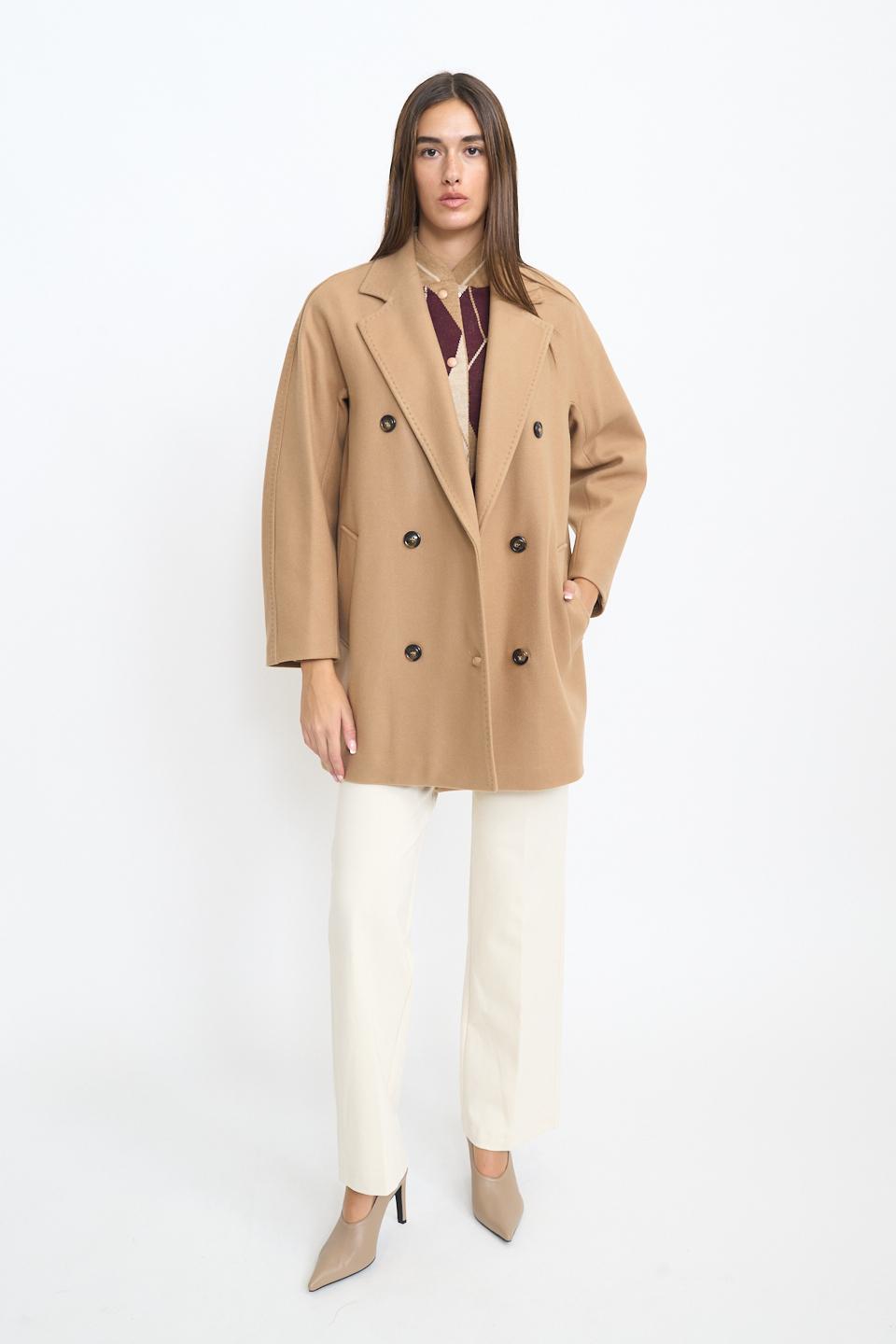 Cappotto 3/4 doppio petto cammello - Autunno - Inverno 2025 | Brend