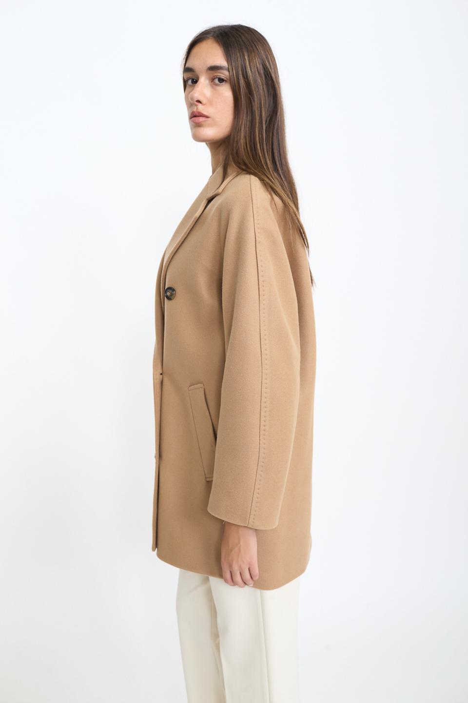 Cappotto 3/4 doppio petto cammello - Autunno - Inverno 2025 | Brend