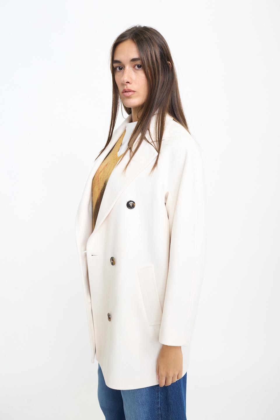 Cappotto 3/4 doppio petto panna - Autunno - Inverno 2025 | Brend