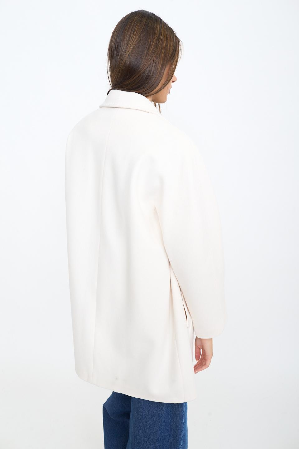 Cappotto 3/4 doppio petto panna - Autunno - Inverno 2025 | Brend