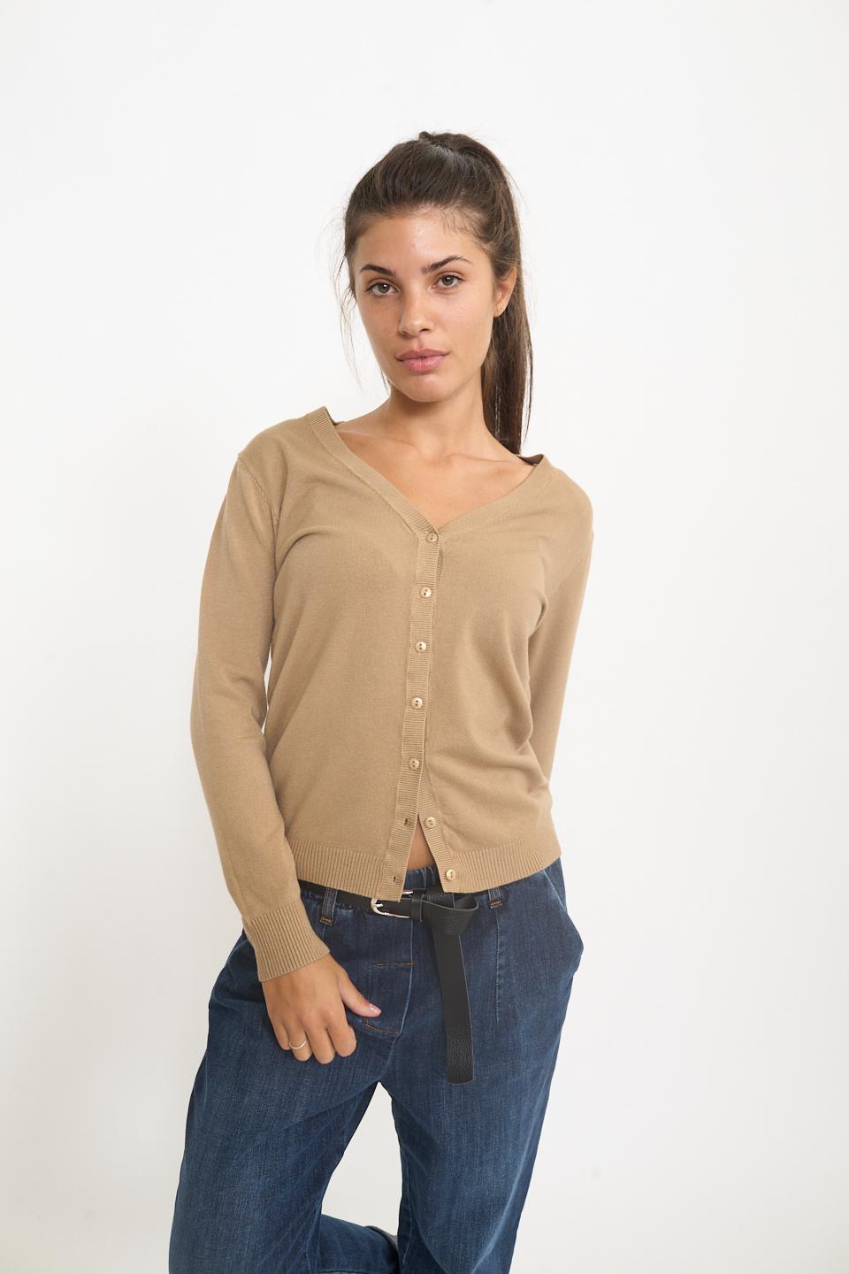 Cardigan scollo V mandorla - Autunno - Inverno 2025 | Brend