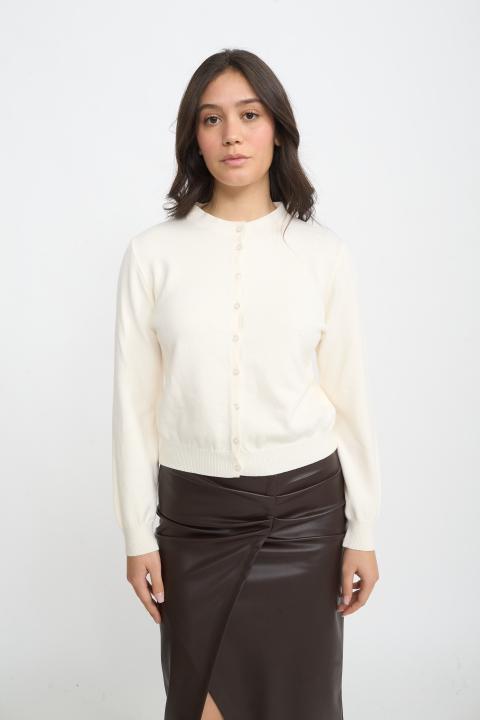 Cardigan bottoni burro - Autunno - Inverno 2025 | Brend