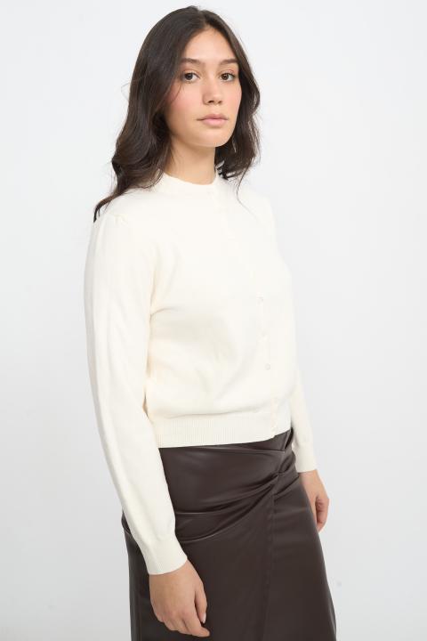 Cardigan bottoni burro - Autunno - Inverno 2025 | Brend