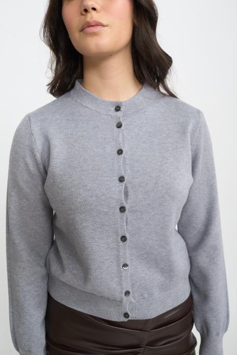 Cardigan bottoni grigio - Autunno - Inverno 2025 | Brend