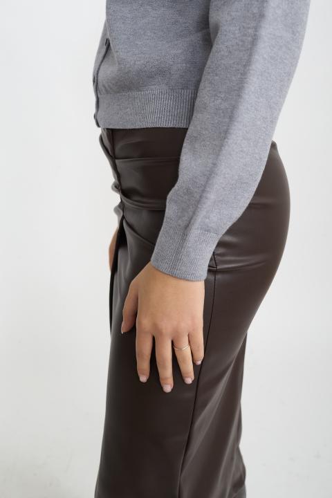 Cardigan bottoni grigio - Autunno - Inverno 2025 | Brend