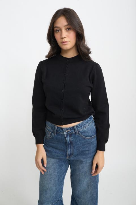 Cardigan bottoni nero - Autunno - Inverno 2025 | Brend