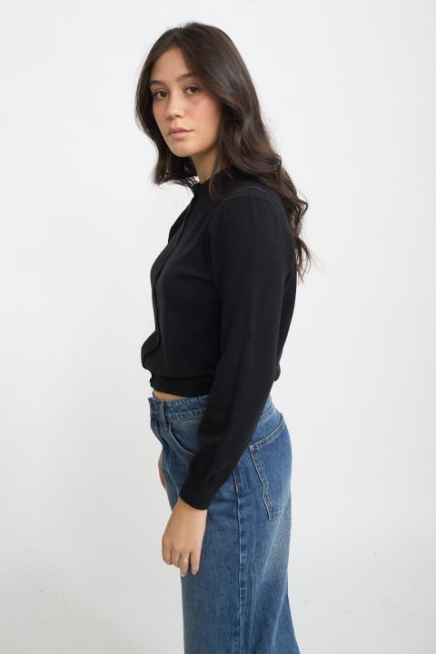 Cardigan bottoni nero - Autunno - Inverno 2025 | Brend
