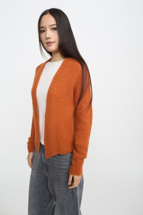 Cardigan aperto alpaca caramel - Autunno - Inverno 2025 | Brend