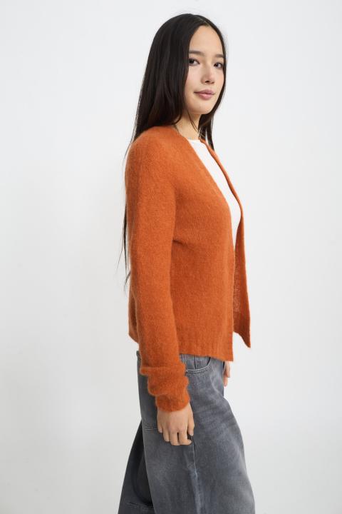 Cardigan aperto alpaca caramel - Autunno - Inverno 2025 | Brend