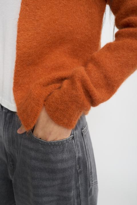 Cardigan aperto alpaca caramel - Autunno - Inverno 2025 | Brend