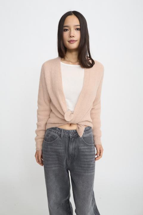 Cardigan aperto alpaca miele - Autunno - Inverno 2025 | Brend