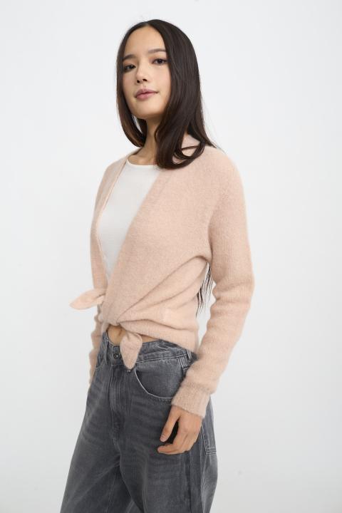 Cardigan aperto alpaca miele - Autunno - Inverno 2025 | Brend