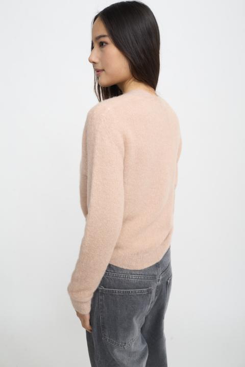 Cardigan aperto alpaca miele - Autunno - Inverno 2025 | Brend