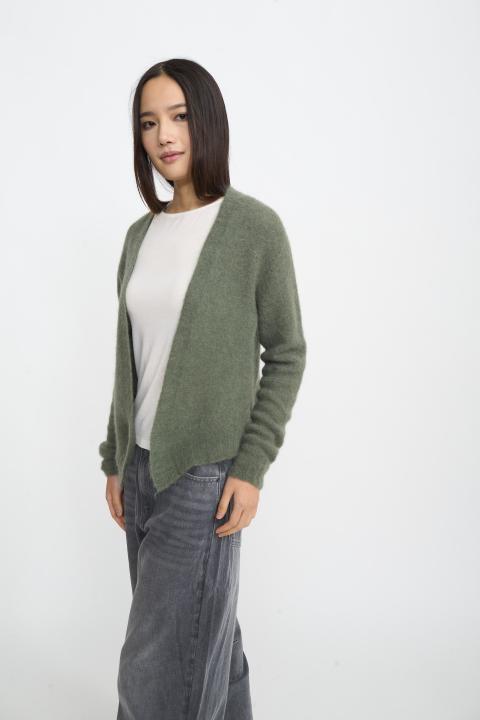 Cardigan aperto alpaca militare - Autunno - Inverno 2026 | Brend