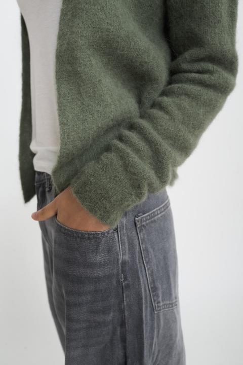 Cardigan aperto alpaca militare - Autunno - Inverno 2026 | Brend