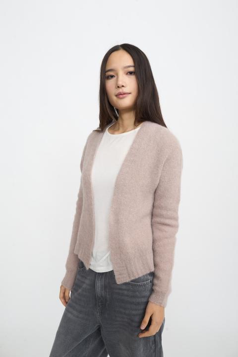 Cardigan aperto alpaca tortora - Autunno - Inverno 2025 | Brend