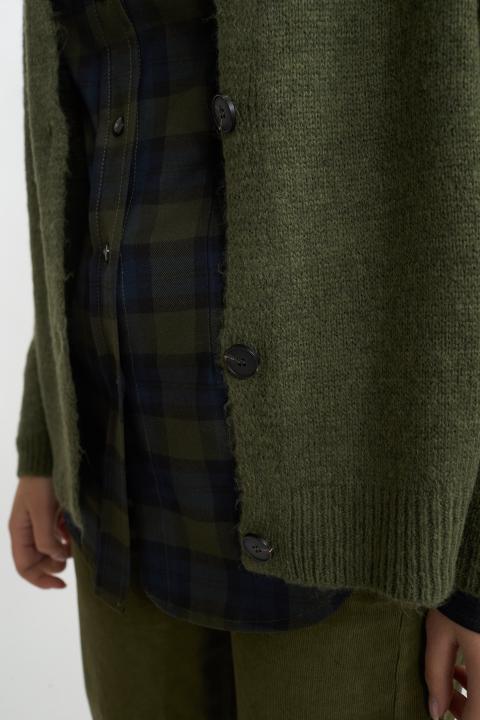 Cardigan scollo V militare - Autunno - Inverno 2025 | Brend