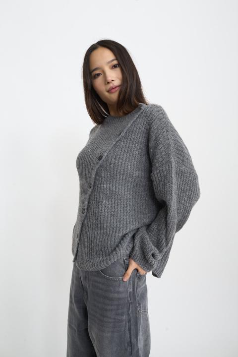 Cardigan grigio medio - Autunno - Inverno 2025 | Brend
