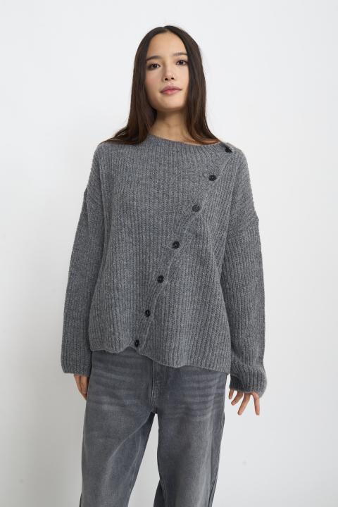 Cardigan grigio medio - Autunno - Inverno 2025 | Brend