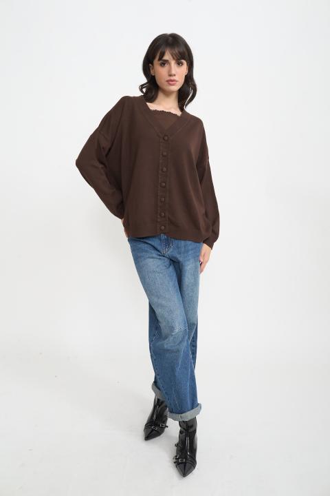 Cardigan over cioccolato - Autunno - Inverno 2025 | Brend
