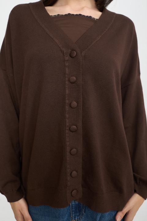 Cardigan over cioccolato - Autunno - Inverno 2025 | Brend