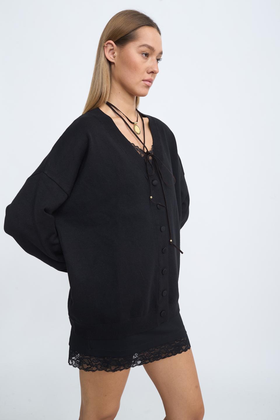 Cardigan over nero - Autunno - Inverno 2025 | Brend