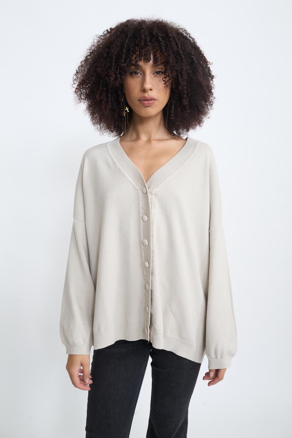 Cardigan over tortora - Autunno - Inverno 2025 | Brend