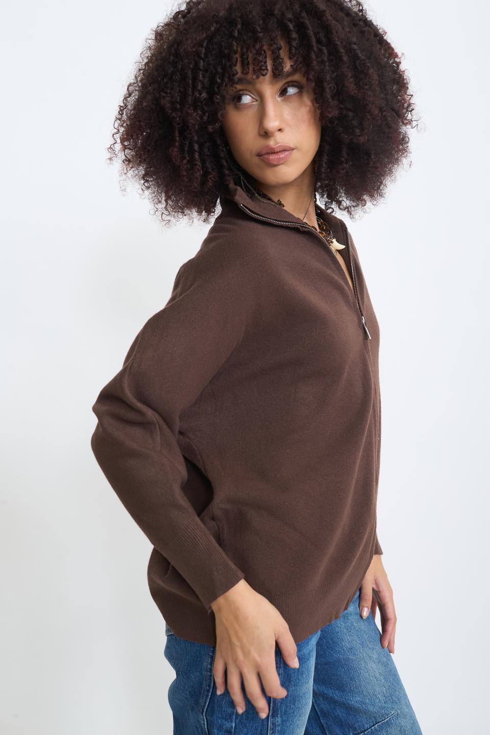 Cardigan over zip moro - Autunno - Inverno 2025 | Brend